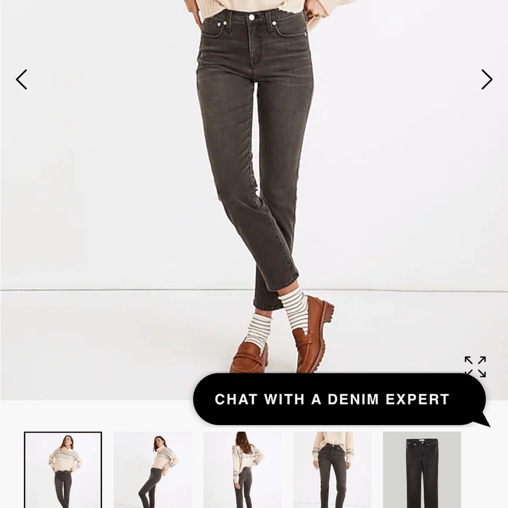 Petite Mid-Rise Stovepipe Jeans in Bridley Wash / PETITE 27